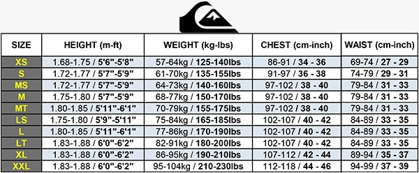 Quiksilver Prologue 2/2 mm